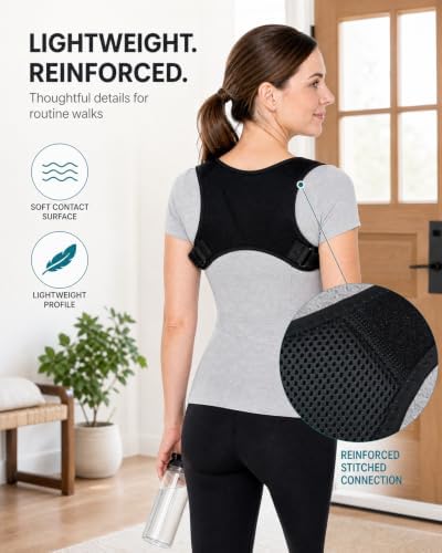 Women's Shoulder Posture Corrector for Walking, Upper Back Support