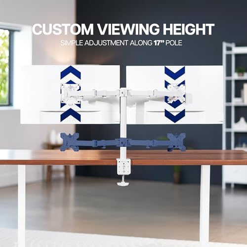 VIVO Dual Monitor Desk Mount for 13 to 30 inch Screens, STAND-V002W