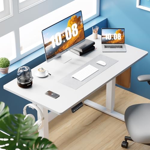 DUMOS 41.5 Inch Electric Standing Desk, Adjustable Height, Memory Desk