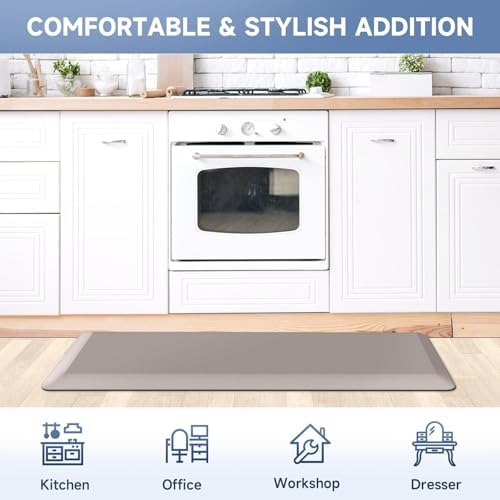 4/5 Inch Thick Kitchen Mats for Floor, StepRite Kitchen Rug for Standing