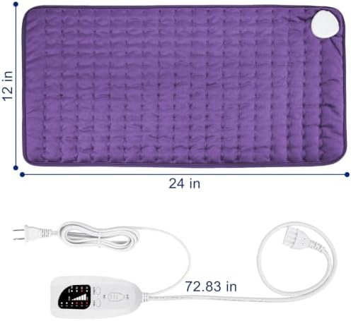 Electric Heating pad for Back Neck Shoulder Knee Arms Legs- Electric Heat Pads with 6 Heat Settings & Auto Shut Off &Dry/Moist Heat Heating Pad for Birthday Mother Father Girl Men Women
