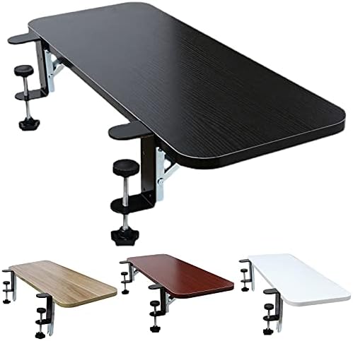 Y&J Beige/Black/White/Red Ergonomic Desk Extension Tray Clamp, Armrest Shelf Stand, Large Capacity Keyboard Tray, Posture Improvement, Punch Free Install
