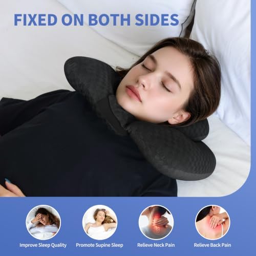 Back Sleeping Training Neck Pillow for Office, Recliner & Car