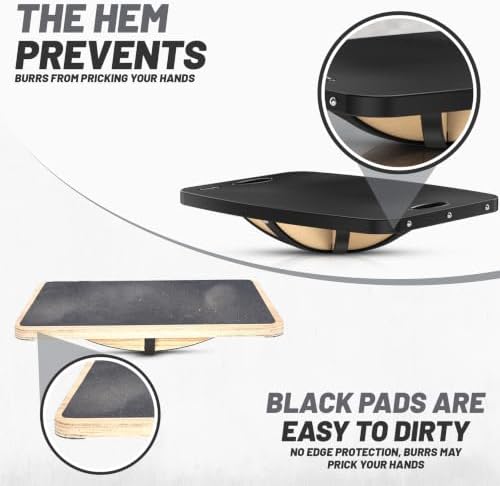 Advanced Wood Balance Board, Table Balance Board, Office Swing Board, for Physical Therapy, Fast Fitness Training and Outdoor Sports Balance Training Device