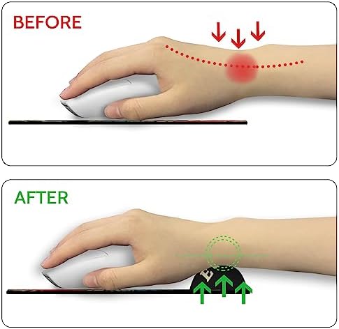 Blusabaca Skeleton Ergonomic Mouse Pad Wrist Rest Mousepad Wrist Support