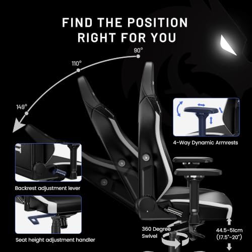 Blacklyte Athena Pro Gaming Chair, Team Spirit, Leatherette
