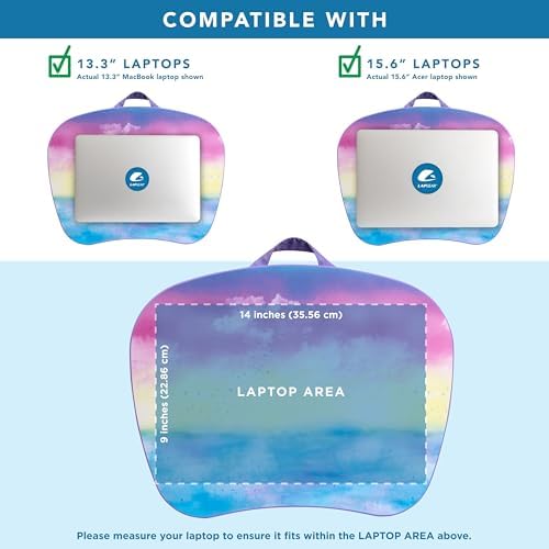 LAPGEAR MyStyle Lap Desk – Sunset Watercolor, Fits 15.6” Laptops