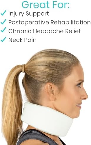 Vive Cervical Collar Neck Brace for Neck Pain and Support for Women & Men