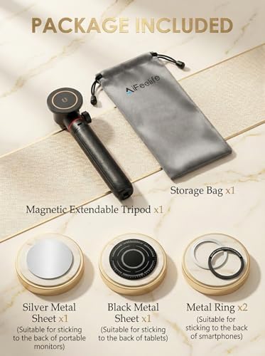 Portable Travel Monitor Stand Magnetic Metal Tripod for Monitor/iPad/iPhone