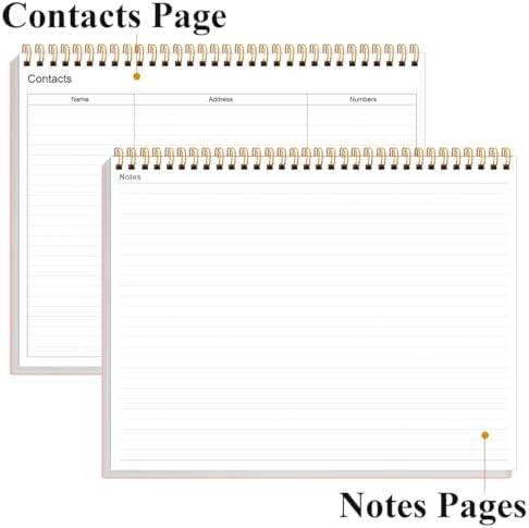 Weekly Productivity Dashboard - 8.5" x 11" Dashboard Desk Notepad Has 6 Focus Areas to List Tasks for Goals, Projects, Clients, Academic or Meal-Organize Your Daily Work Efficiently, 54 Weeks, Light Pink
