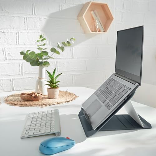 Leitz Ergo Laptop Stand, Adjustable Computer Riser, Portable Notebook Stand for Desk (64260089-NA) (Pack of 6)