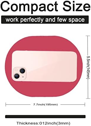 Small Mouse pad, Portable, Waterproof Non-Slip Rubber Bottom, Suitable for Wireless Mouse, Laptop Keyboard Tray for Both Men and Women, Office Travel Red 5.5x7.5in