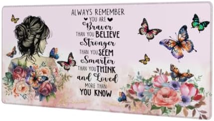Floral Large Mouse Pad Non-Slip Rubber Long Gaming Desk Mat
