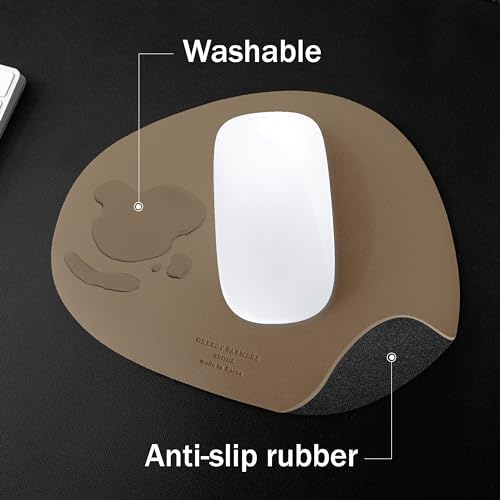 GREEDY FARMERS Mouse pad, Non-Slip Washable Waterproof Computer Mouse pad (Cocoa Taupe)