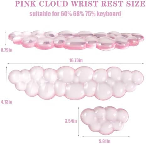 Gel Keyboard and Mouse Wrist Rest, Cloud Wrist Pad for Computer Keyboard
