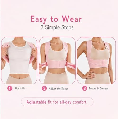 Posture Corrector for Women, Upper Back Brace Under Clothes