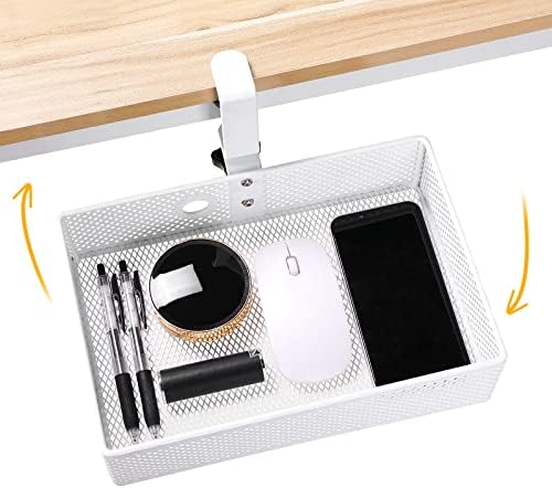 Under Desk Drawer, Clamp on Desk Organizer Hanging Desk Storage Under Table