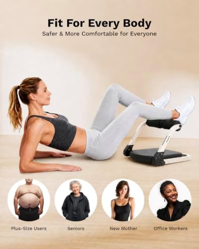 AIRHOP Ab Machine 4-Speed Auto Rebound Sit Up Abdominal Trainer Home Gym