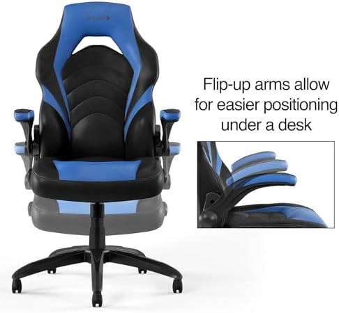 STAPLES Emerge Gaming Chair, Ergonomic, Adjustable Height, Swivel, Black
