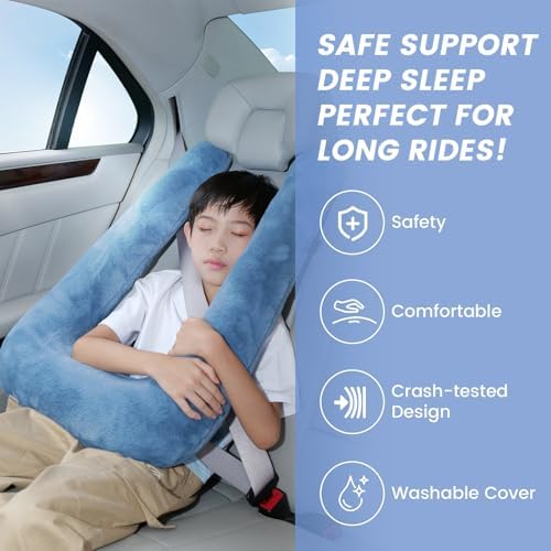 Keemall Inflatable Car Pillow for Kids & Adults, Neck & Body Pain Relief