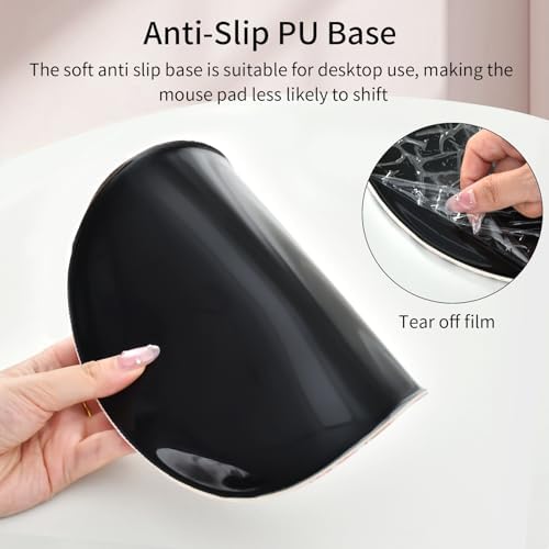 Retro Checkered Mouse Pad with Support Wrist Rest,Cute Funny Boho Ergonomic Mouse Pad with Non-Slip Base for Office Gaming Working Computers,Desk Accessories Pain Relief,Colorful