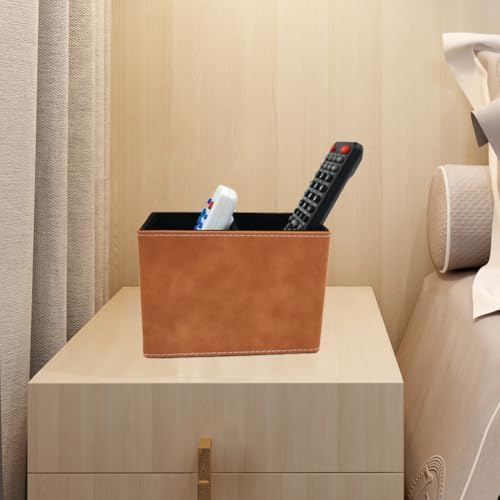 Pen Pencil Holder Cup Container Leather Desk Organizer Stand Decor Brush Scissor Holder Decoration Office Desk Home School