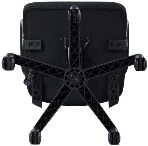 Mesh Office Chair, Black, Mid-Back Ergonomic Desk Chair with Breathable Mesh Backrest, Lumbar Support, High-Density Foam Seat, Adjustable Features, 23.20 x 25.00 x 40.16 in