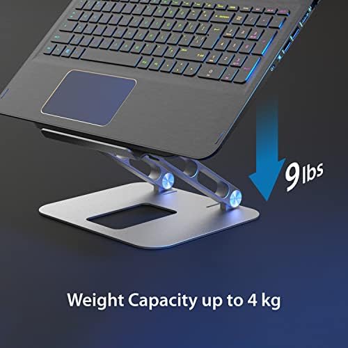 j5create Multi-Angle Aluminum Laptop Stand, Ergonomic Notebook Riser