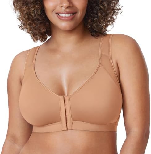 DELIMIRA Women's Front Closure Posture Support Bras