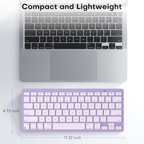 OMOTON Ultra-Slim Wireless Keyboard for Mac (MacOS 10.10+), Compact Size