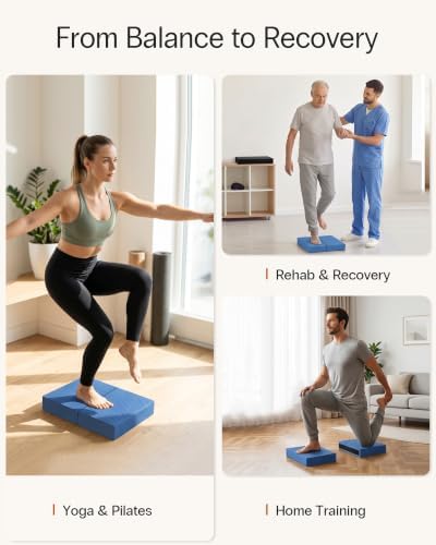 StrongTek 2-in-1 Foam Balance Pad and Kneeling Pad, 15.8 or 19 in Sizes