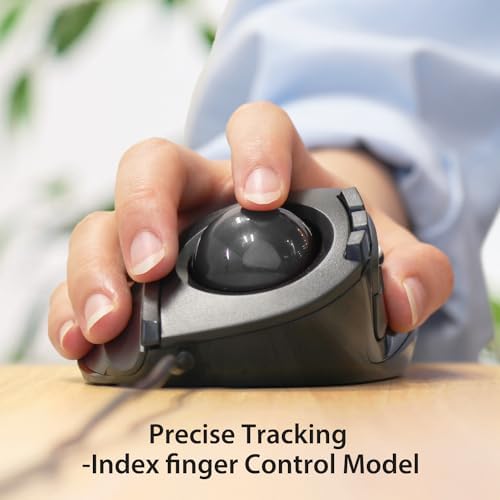 ELECOM DEFT Trackball Mouse, Wired, Finger Control, M-DT2URBK