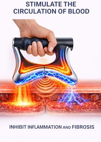 Heated Muscle Scraper Tool, Fascia Release Full Body Contouring Machine, Muscle Scraper Tool Features Modes: Vibration, Heat Therapy and Microcurrent, Fascia Instant Muscle Relaxation Soreness Relief