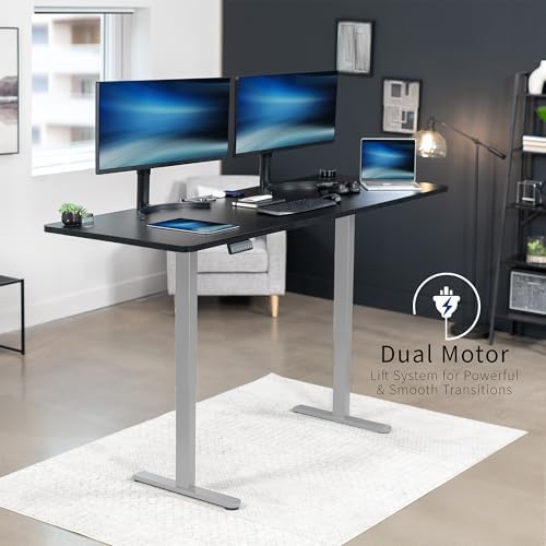 VIVO Black 83 x 30 in Standing Desk, DESK-KIT-E2G84-30B