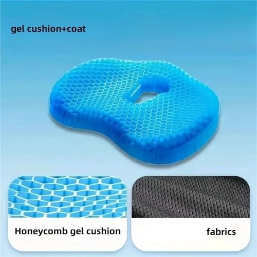 Honeycomb Cooling Seat Cushion – Breathable Ergonomic Chair Pad(With black cloth-B)