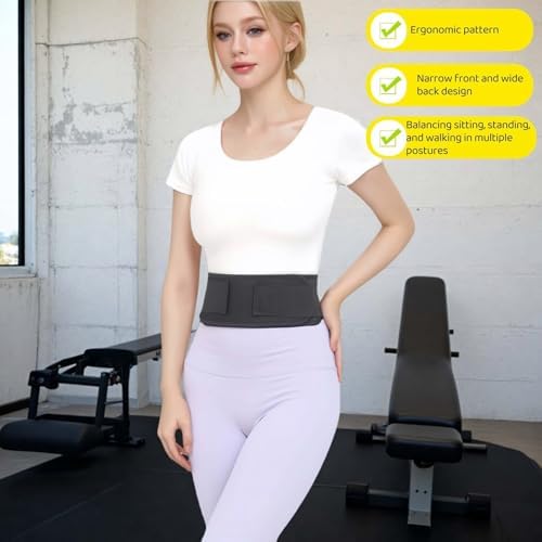 Self heating lumbar support strap suitable for both men and women - adjustable back support with thermal therapy, used to relieve lumbar discomfort, posture support (XL)