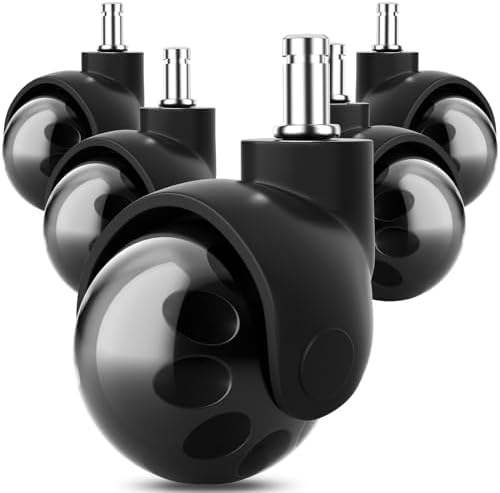 AGPTEK Office Chair Caster Wheels, 2" Office Chair Ball Caster Wheels