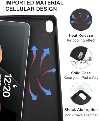 for iPad 11th(A16,2025) Case with Keyboard New iPad 10th Gen 2022