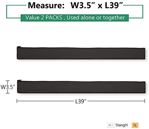 StangH Computer Cord Management Sleeve System 39 Inches, 2 Pieces -Black