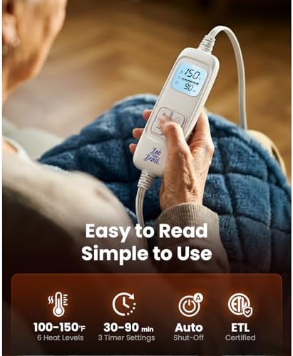 BOB AND BRAD Weighted Heating Pad for Shoulders and Upper Back