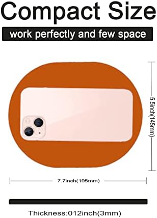 Small Mouse pad, Portable, Waterproof Non-Slip Rubber Bottom, Suitable for Wireless Mouse, Laptop Keyboard Tray for Both Men and Women, Office Travel Orange 5.5x7.5in
