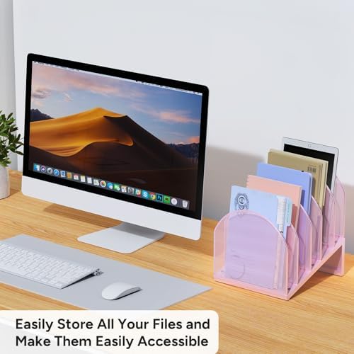 5-Section Desk File Organizer