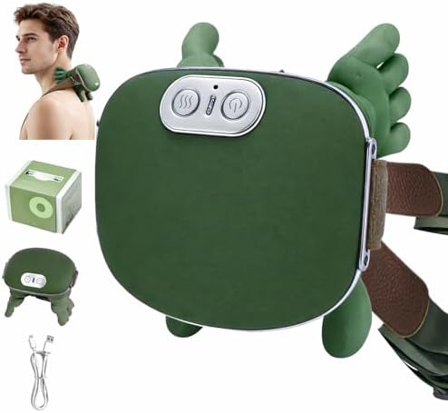 Neck and Shoulder Massager, Professional Shiatsu Neck Massager, Portable Deep Tissue 4D Kneading with Heat, Intelligent Simulated Human Hand Design for Pain Relief and Muscle (Man and Woman)