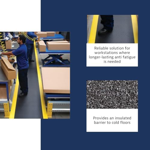 NoTrax 417 Bubble Sof-Tred™ with Dyna-Shield® 3' x 5' x 1/2" Anti Fatigue