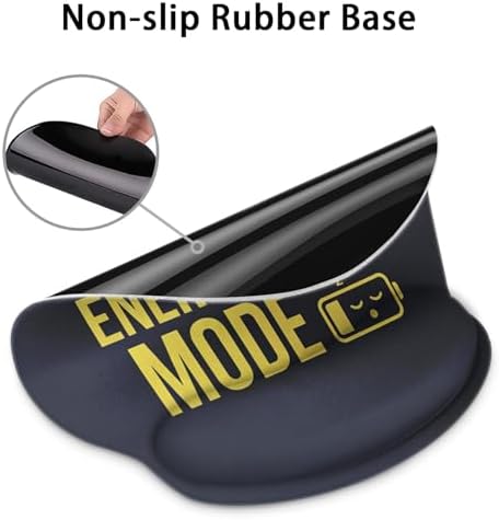 Britimes Ergonomic Mouse Pad with Wrist Support, Battery Funny