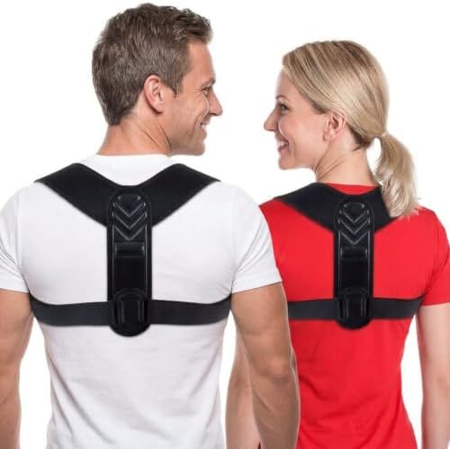 Posture Corrector for Women and Men, Adjustable Back Brace, Upper Back Support, Comfortable Back Straightener, Breathable Clavicle Support for Neck, Shoulder & Back Pain Relief