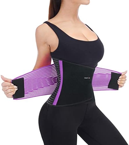 Back Brace for Lower Back Pain, Lumbar Support for Women&Men 02 Purple-M