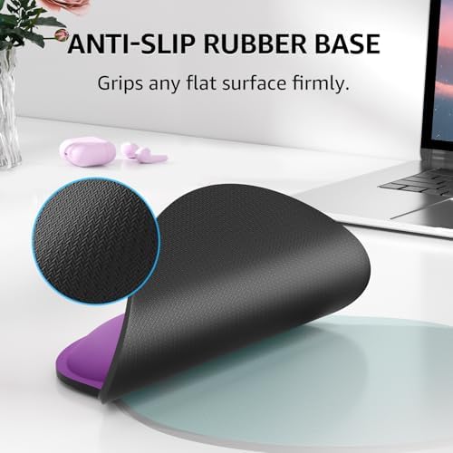 KTRIO Keyboard Wrist Rest & Mouse Pad with Wrist Rest, Violet Purple