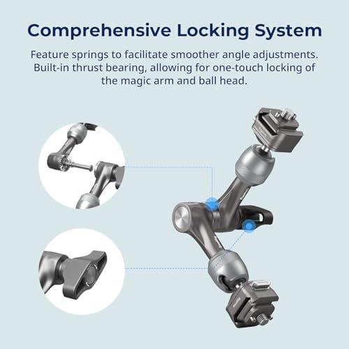 SMALLRIG 7" Rosette Magic Arm, HawkLock H21 Quick Release Structure