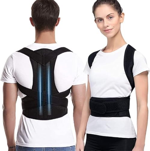 Back Brace Posture Corrector for Women and Men, Back Lumbar Support Shoulder Posture Support for Improve Posture Provide and Back Pain Relief(XX-Large)